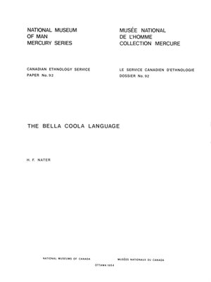 cover image of Bella Coola Language